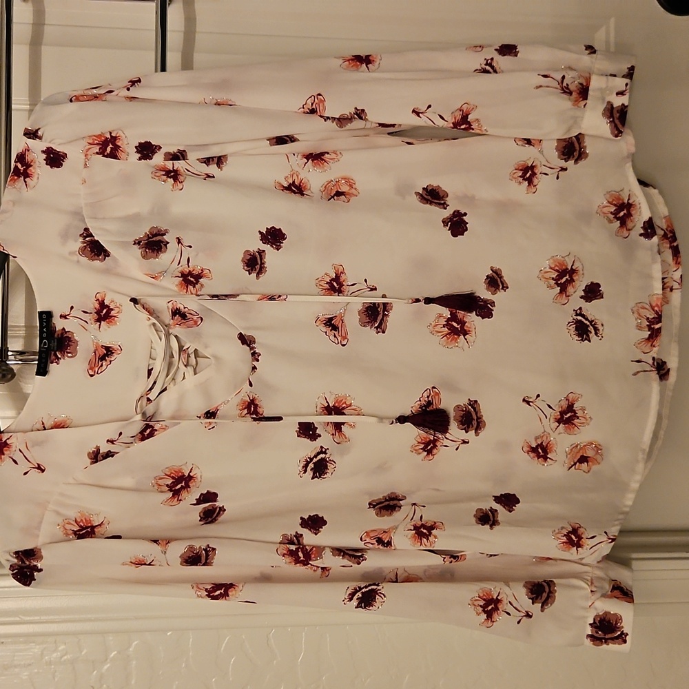 Fred David, Size L. Pretty ladies Blouse, lightweight, NWOT